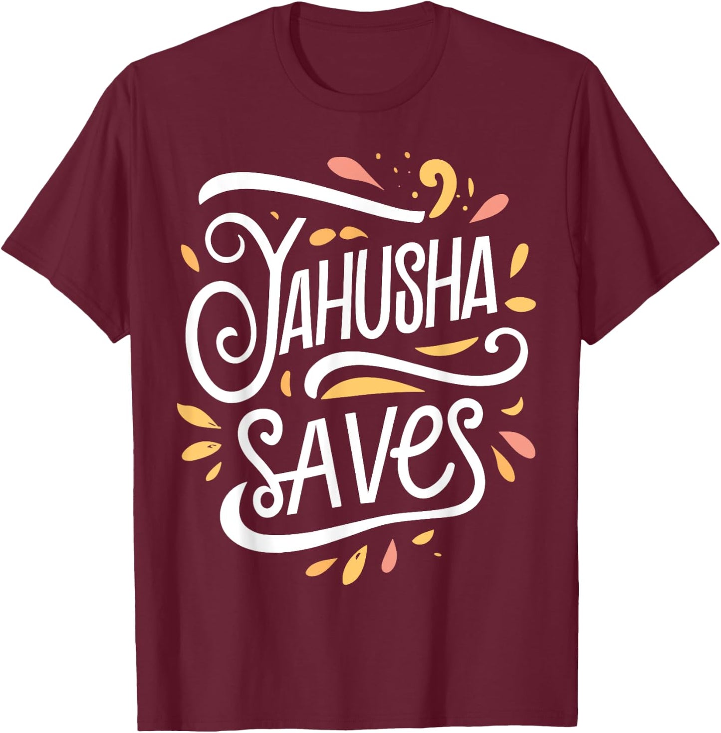 Yahusha Saves Hebrew Israelites T-Shirt - T-Shirt | Maroon