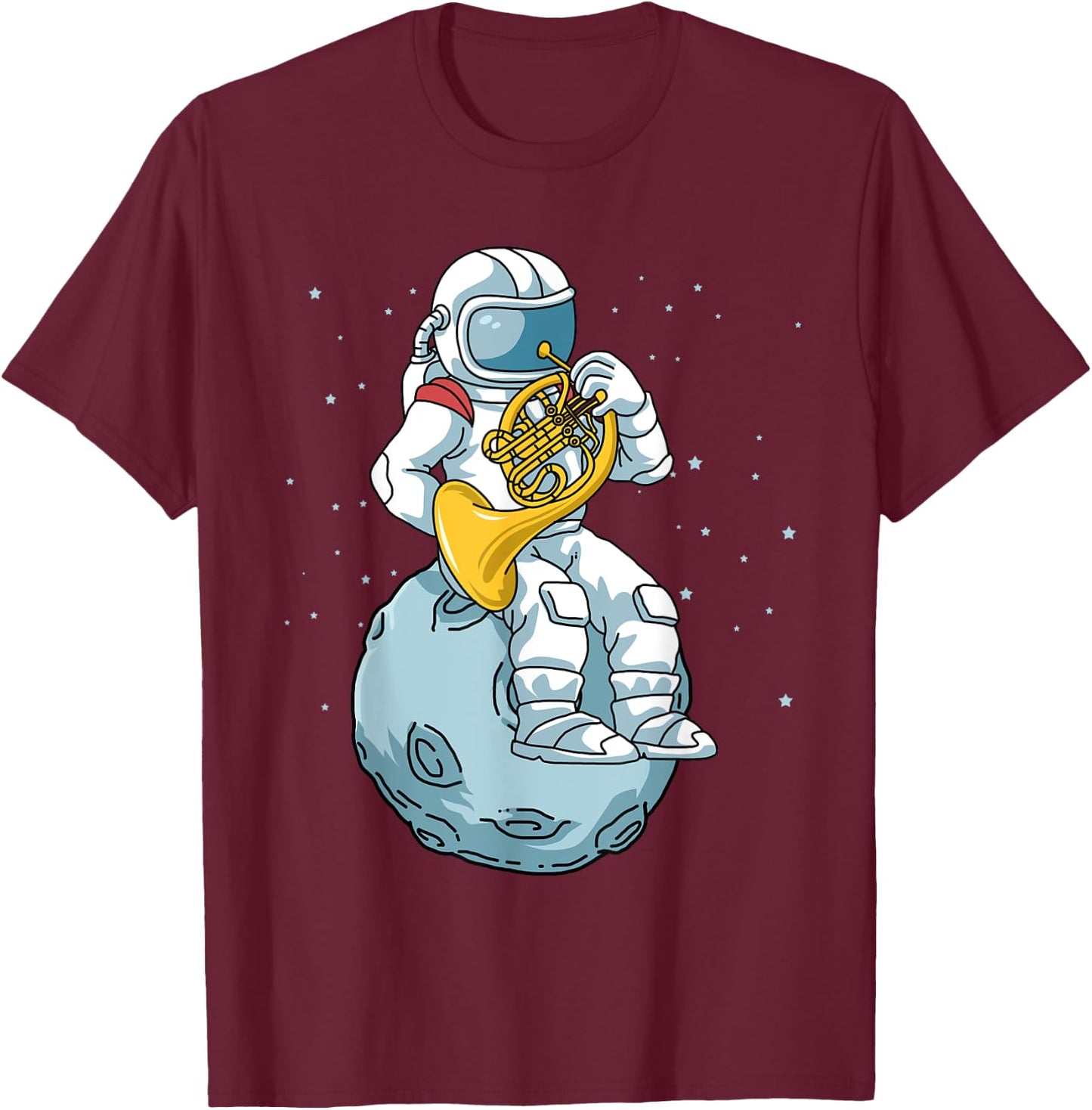 French Horn Shirt Women Men French Horn Gifts Brass Music T-Shirt - T-Shirt | Maroon
