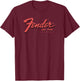 Fender Est. 1946 Classic Centered Logo T-Shirt - T-Shirt | Maroon