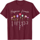 Hospice nurse for girls women flowers Hospice nurse floral T-Shirt - T-Shirt | Maroon