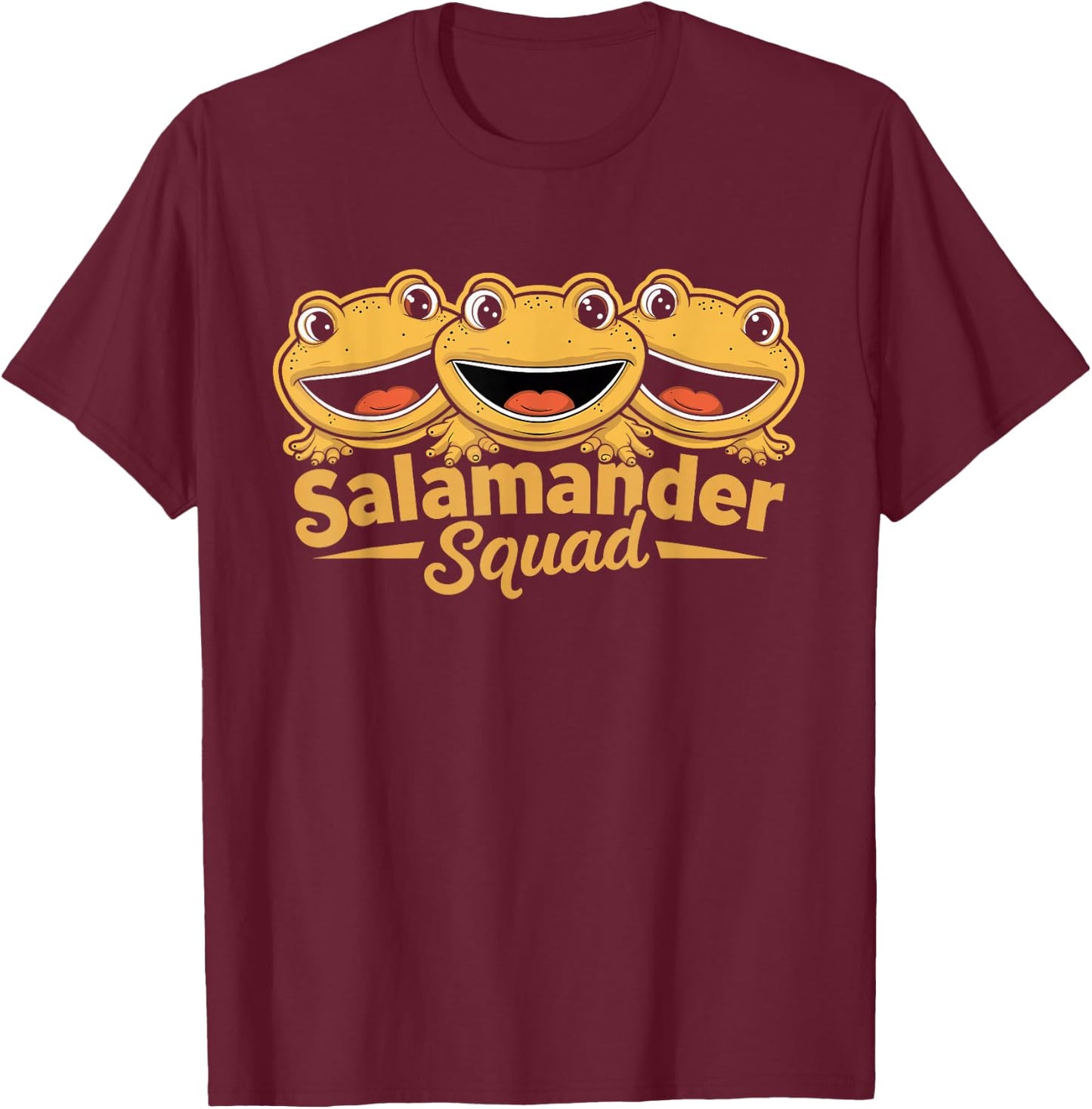 Salamander Squad Design Salamander Lover Stuff | Salamander T-Shirt - T-Shirt | Maroon
