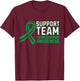 Matching Support Team Eating Disorders Awareness Ribbon T-Shirt - T-Shirt | Maroon