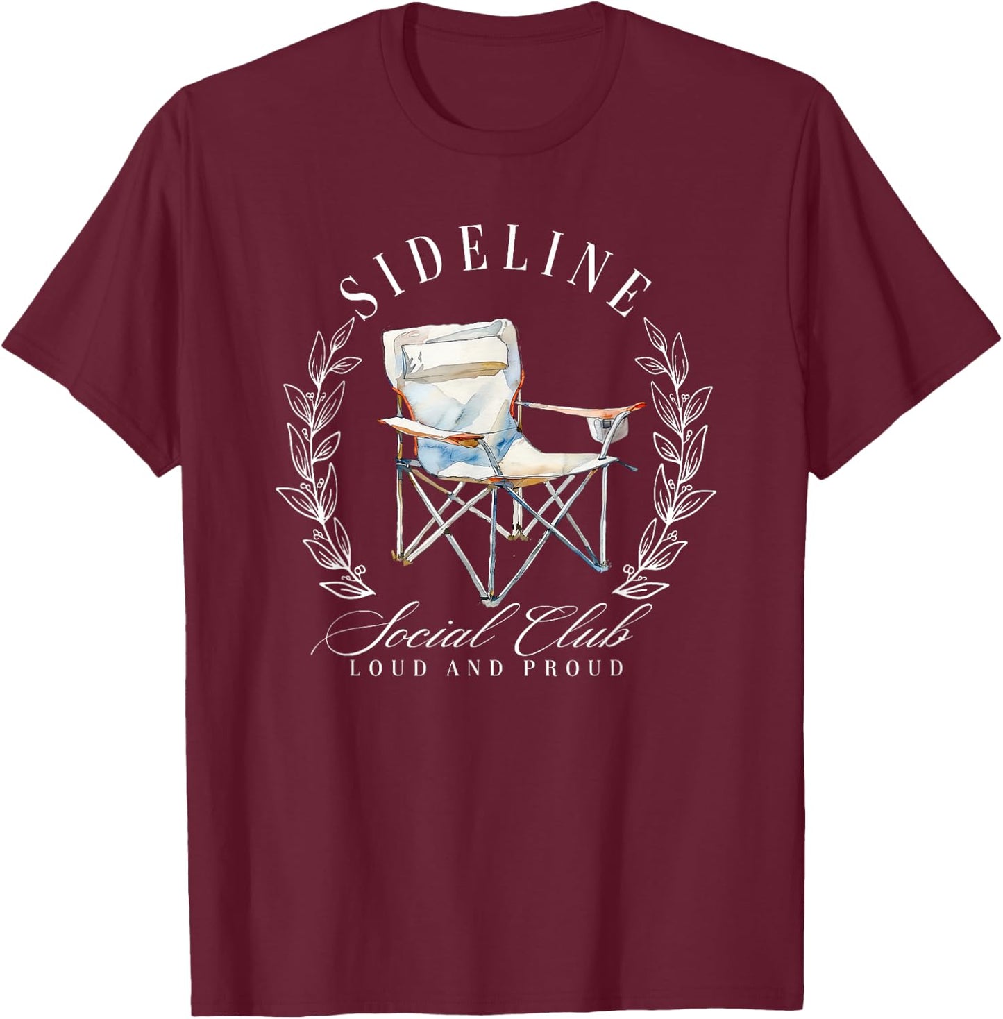 Sideline Social Club T-Shirt - T-Shirt | Maroon