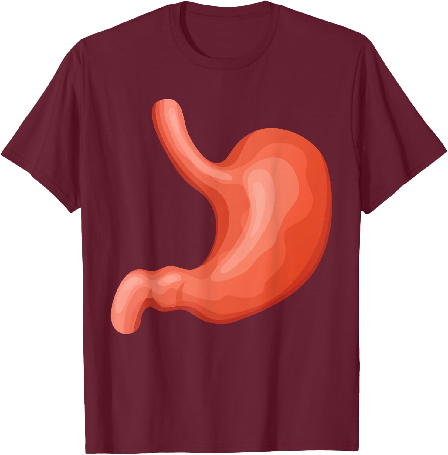 Human Body Organs Anatomy Group Costumes - Stomach Costume T-Shirt - T-Shirt | Maroon