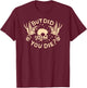 But Did You Die Retro Skull Tattoo Gym Funny Workout T-Shirt - T-Shirt | Maroon