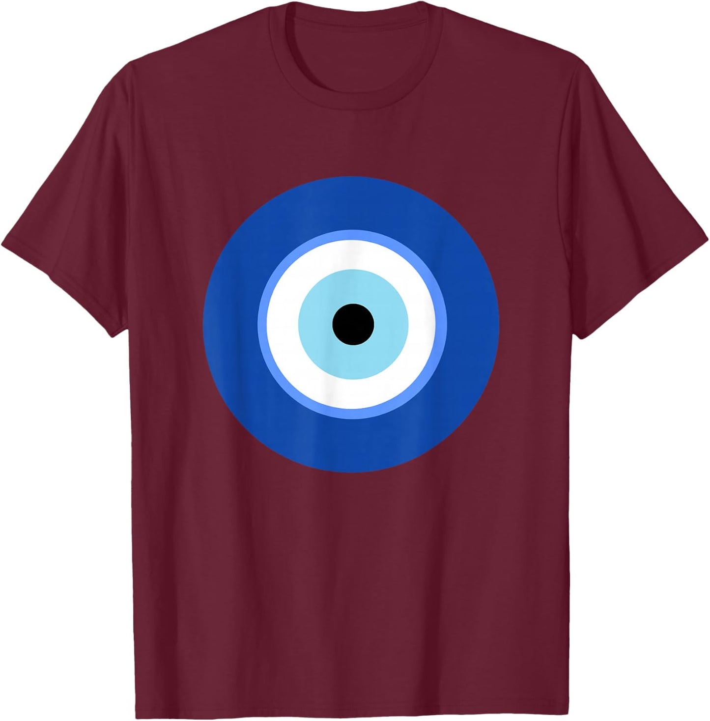 Greek Evil Eye T-Shirt - T-Shirt | Maroon