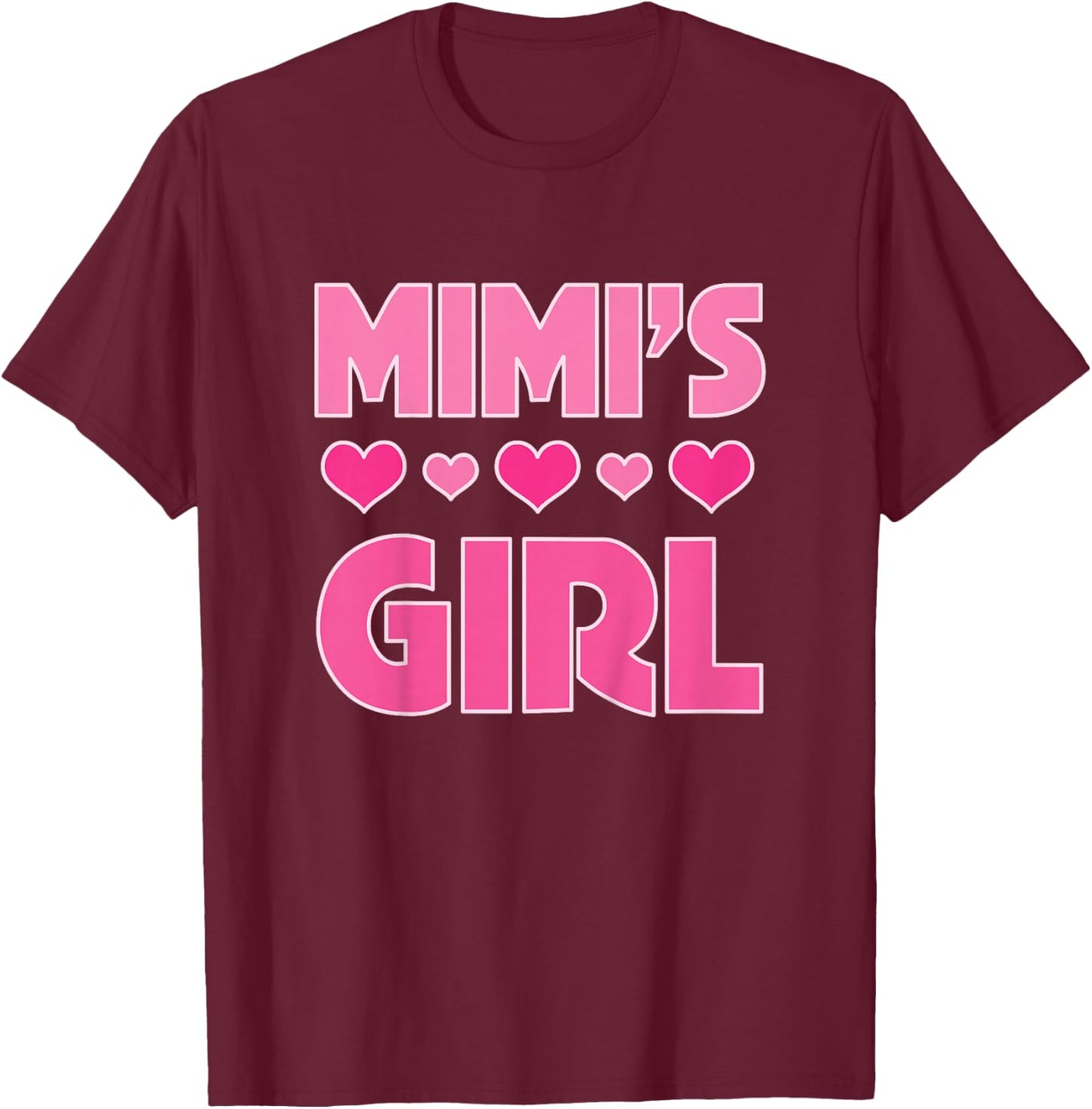 Kids Mimi's Girl Granddaughter T-Shirt - T-Shirt | Maroon