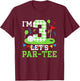 Kids 3rd Birthday Party Golf Boy Three Year Old Golfer T-Shirt - T-Shirt | Maroon