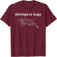 Shrimps Is Bugs Funny Women T-Shirt - T-Shirt | Maroon