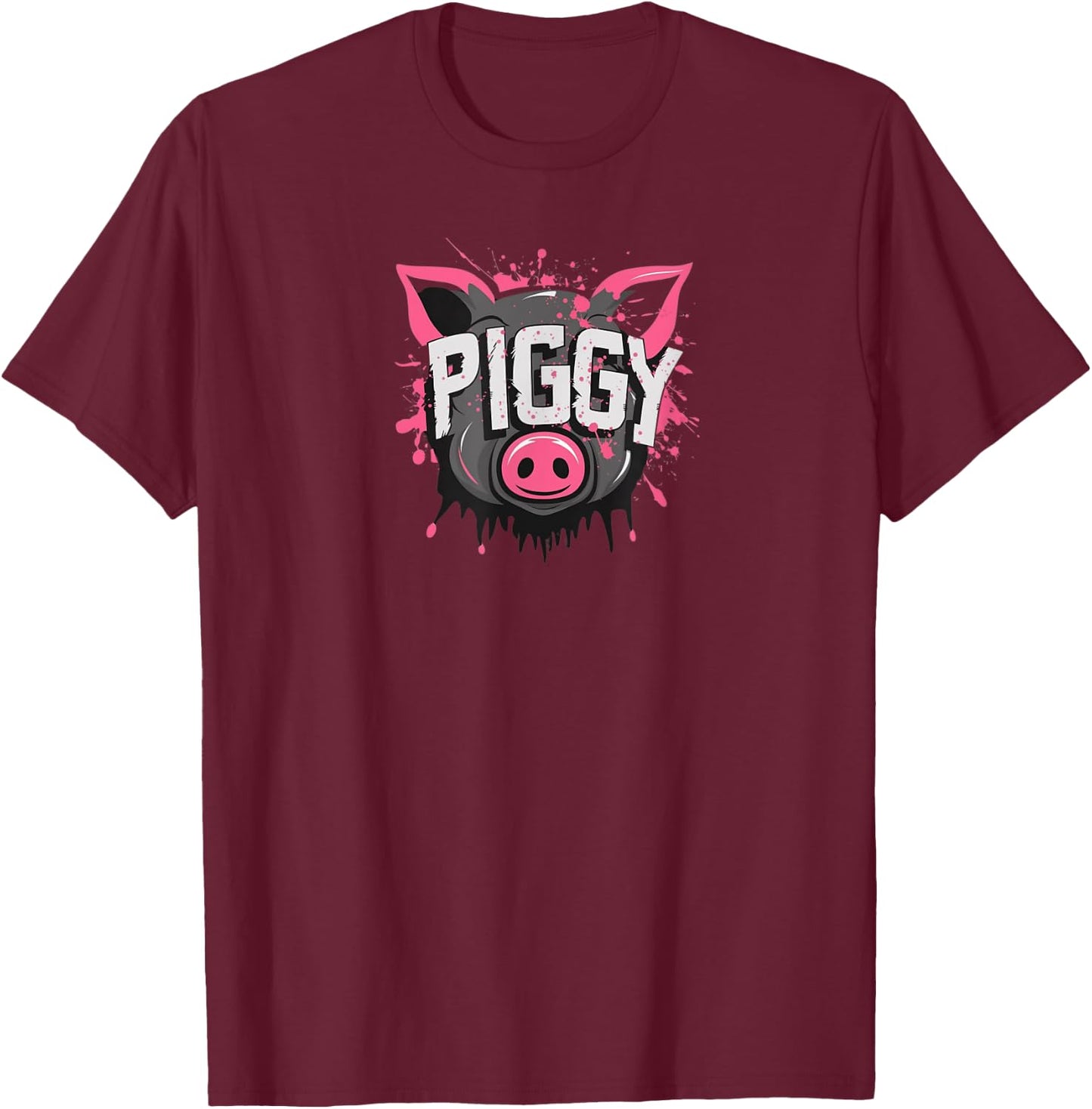 Gay Piggy Daddy Bear | Nasty Pig Oink Gay Pride 2025 T-Shirt - T-Shirt | Maroon