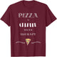 Pizza Is Cheaper Than Therapy Funny T-Shirt - T-Shirt | Maroon