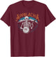 Bluegrass Banjo Skeleton, Appalachia Country Bluegrass Music T-Shirt - T-Shirt | Maroon