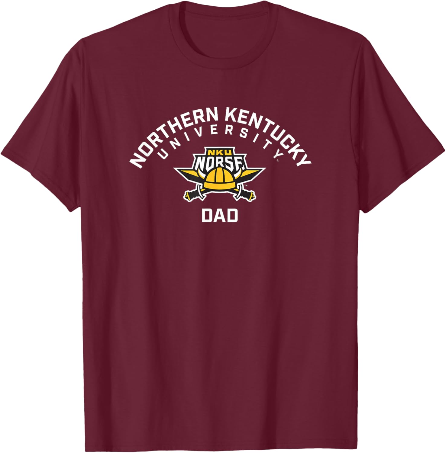 Northern Kentucky University NKU Norse Arched Dad T-Shirt - T-Shirt | Maroon