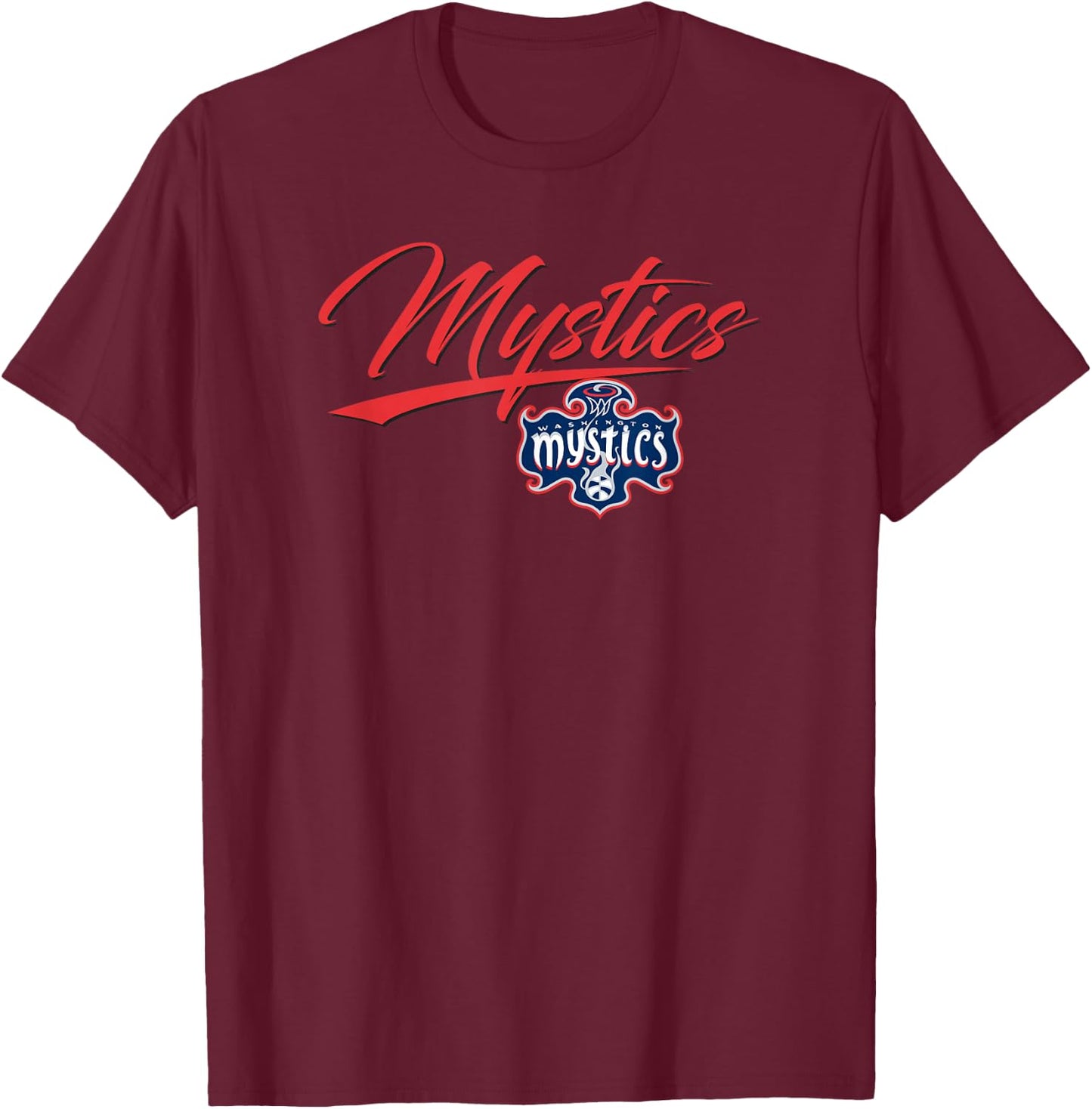 WNBA Washington Mystics Officially Licensed T-Shirt - T-Shirt | Maroon