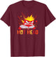 Inside Out 2 - Anger Hot Head Emotion Character T-Shirt - T-Shirt | Maroon