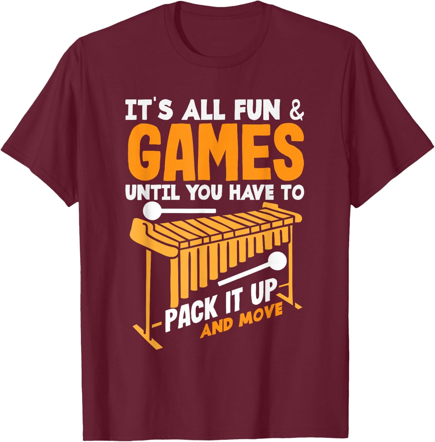 Vibraphone Musical Instrument Vibraphonist Marimba Player T-Shirt - T-Shirt | Maroon