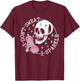 I Don't Sweat Skeleton Funny Skull I Sparkle Workout Fitness T-Shirt - T-Shirt | Maroon