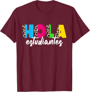 Spanish Teacher Shirt Men Maestra Back to School T-Shirt - T-Shirt | Maroon