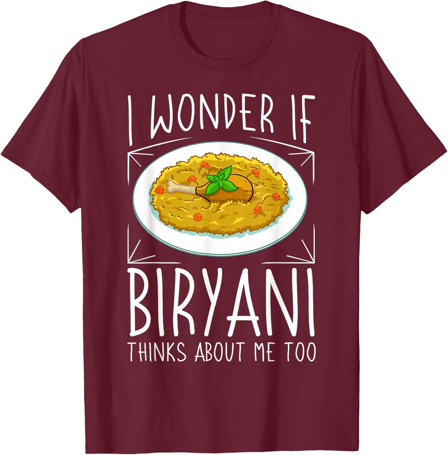 Biryani Pakistani Food Chicken Dum Pot T-Shirt - T-Shirt | Maroon