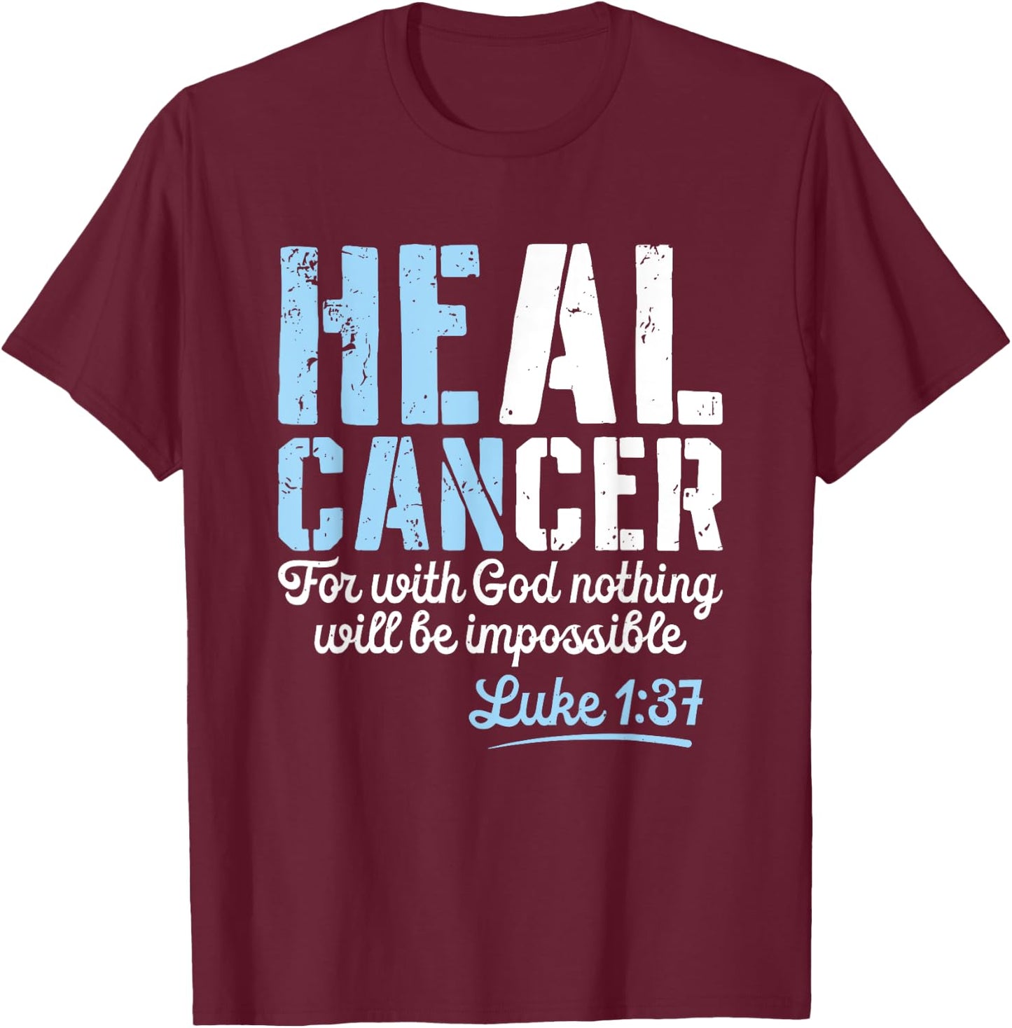 My God is Stronger Than Prostate Cancer Survivor T-Shirt - T-Shirt | Maroon