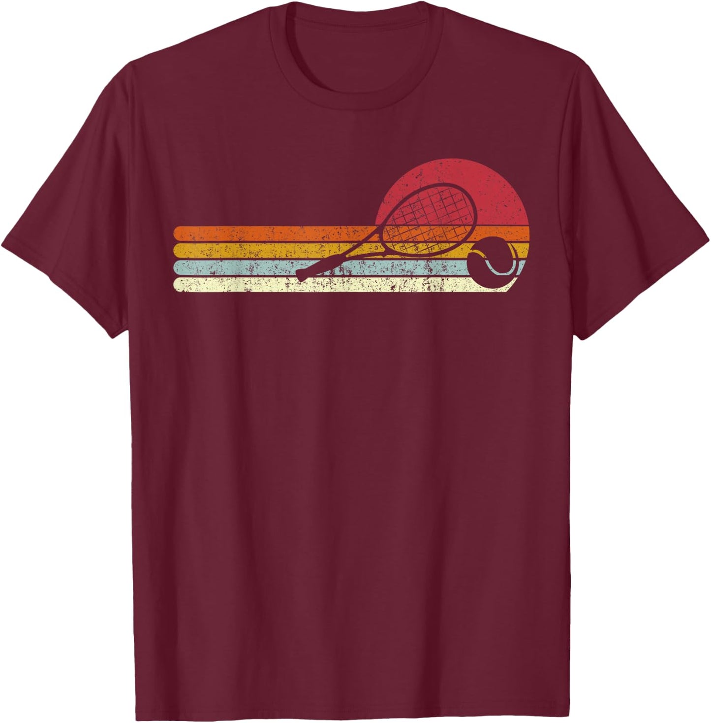 Tennis Sunset T-Shirt - T-Shirt | Maroon