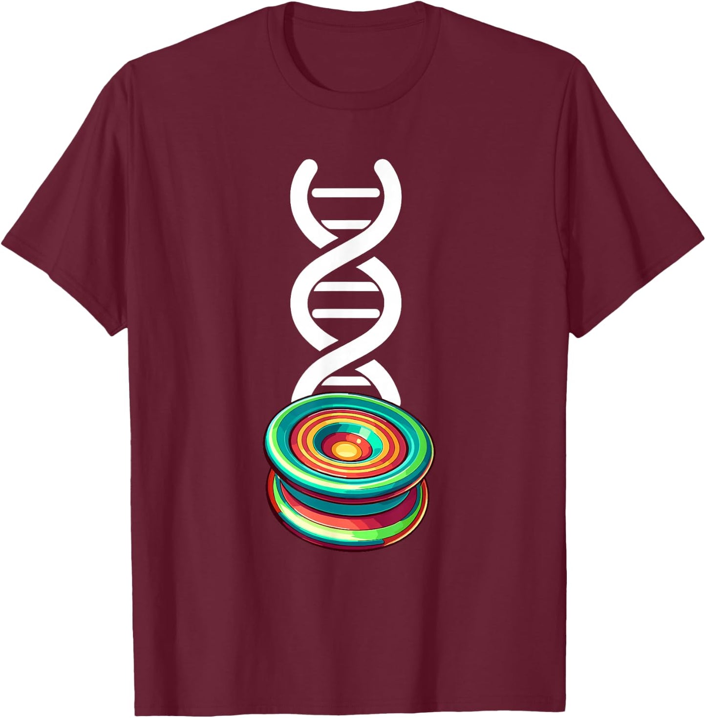 Funny Yo-Yo Toy Trick | Yoyo DNA T-Shirt - T-Shirt | Maroon