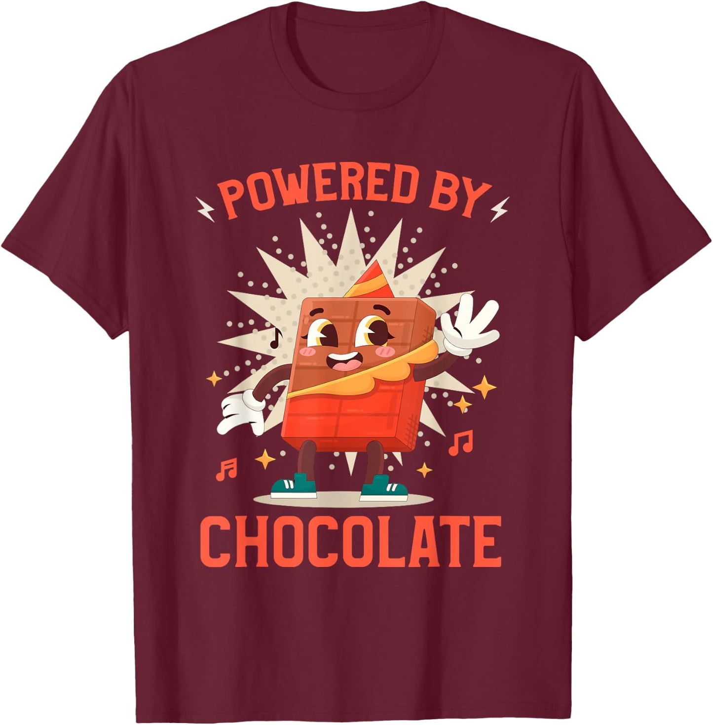 Quote Funny Chocolate Lover Chocolate Bars T-Shirt - T-Shirt | Maroon