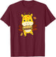 Thanksgiving Day Outfits Turkey Giraffe With Applepie T-Shirt - T-Shirt | Maroon