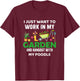 My Poodle Gardener Pet Lover Gardening Plants T-Shirt - T-Shirt | Maroon