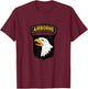 101st Airborne Division Screaming Eagles Veterans Day Xmas T-Shirt - T-Shirt | Maroon