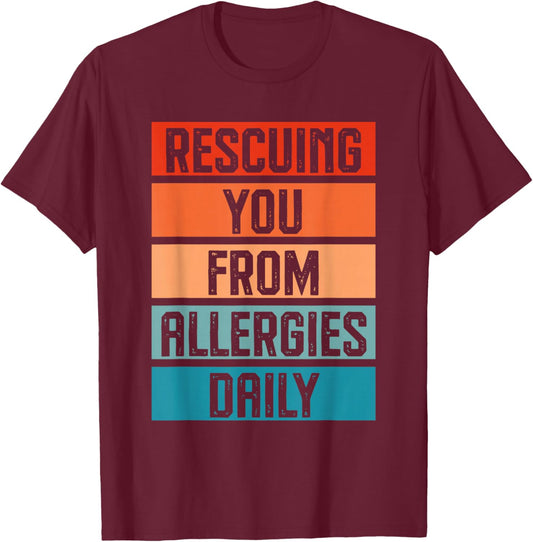 Allergist Doctor Design Allergy Physician Lover T-Shirt - T-Shirt | Maroon