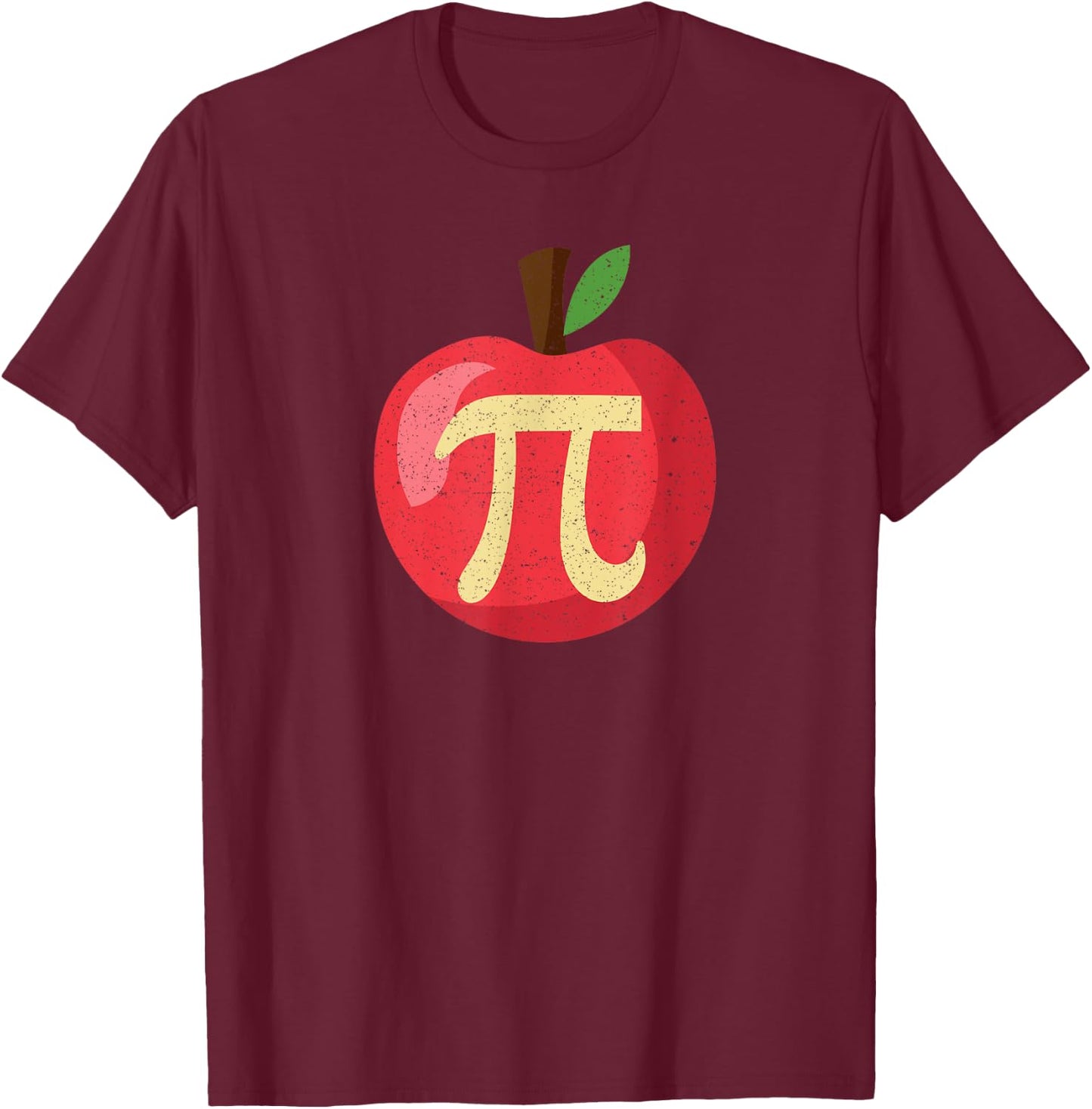 Happy Pi Day Cute Apple Pie 3.14 Funny Science Math Teacher Women Kids T-Shirt - T-Shirt | Maroon