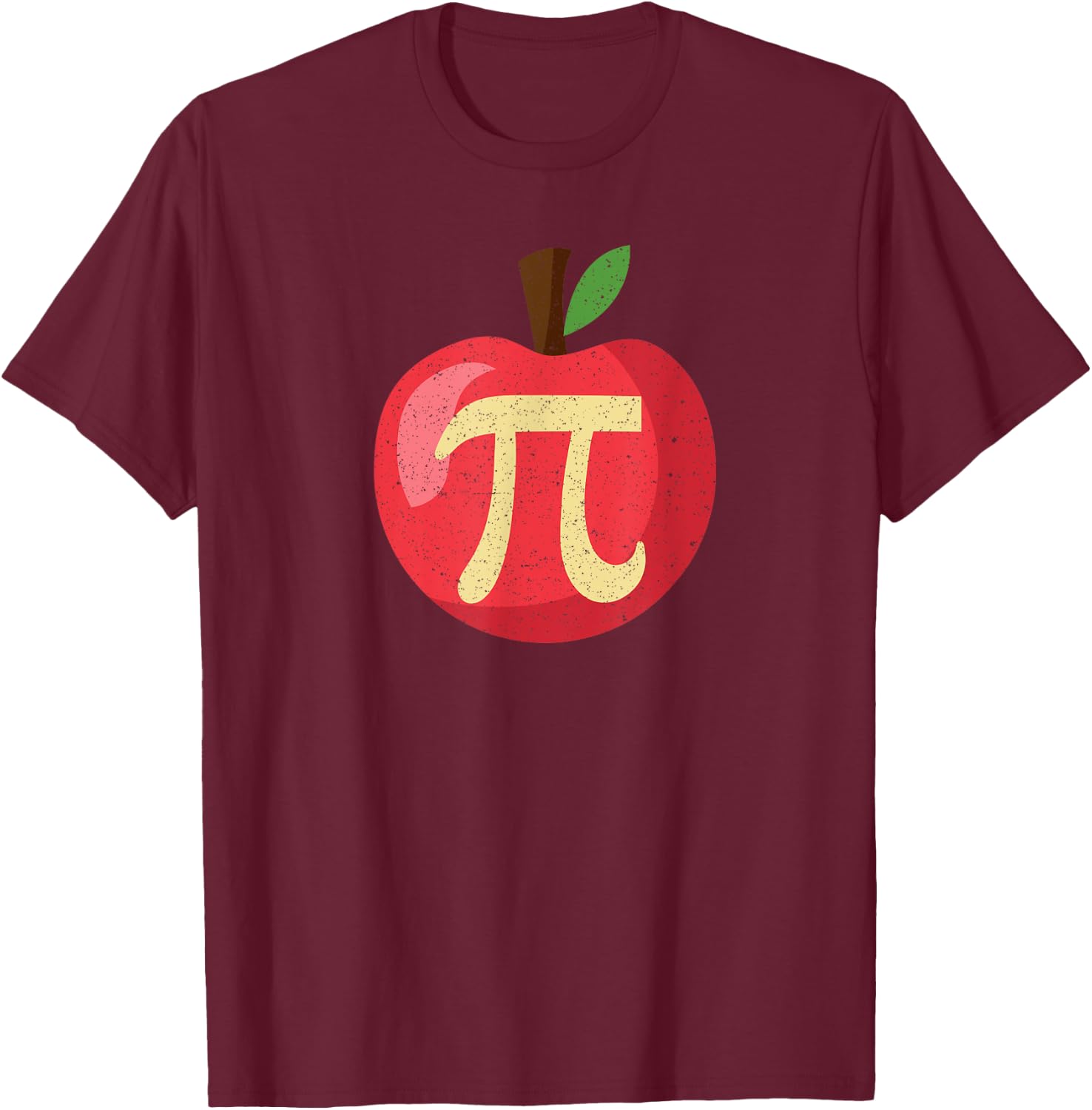 Happy Pi Day Cute Apple Pie 3.14 Funny Science Math Teacher Women Kids T-Shirt - T-Shirt | Maroon