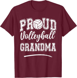 Proud Volleyball Grandma Funny College That's My Nephew T-Shirt - T-Shirt | Maroon