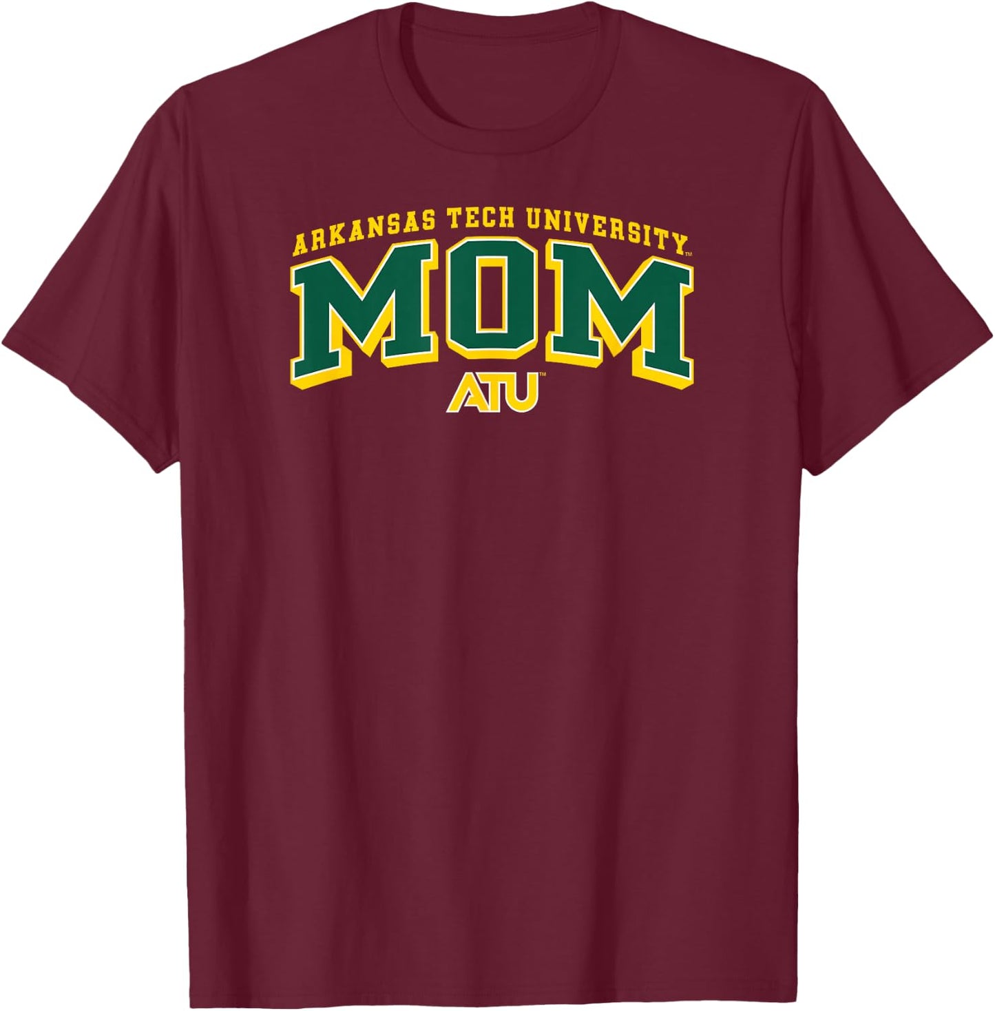 Arkansas Tech Wonder Boys Mom Arch Green Officially Licensed T-Shirt - T-Shirt | Maroon