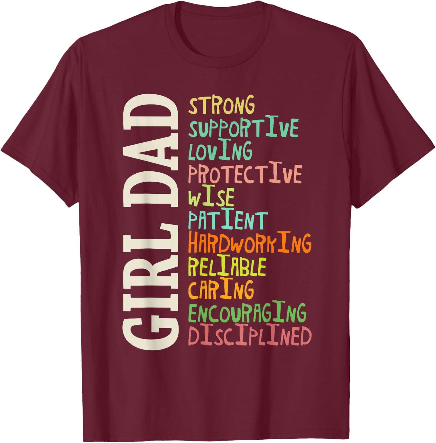 Dads of Daughters shirt for Dad Father Happy Father's Day T-Shirt - T-Shirt | Maroon