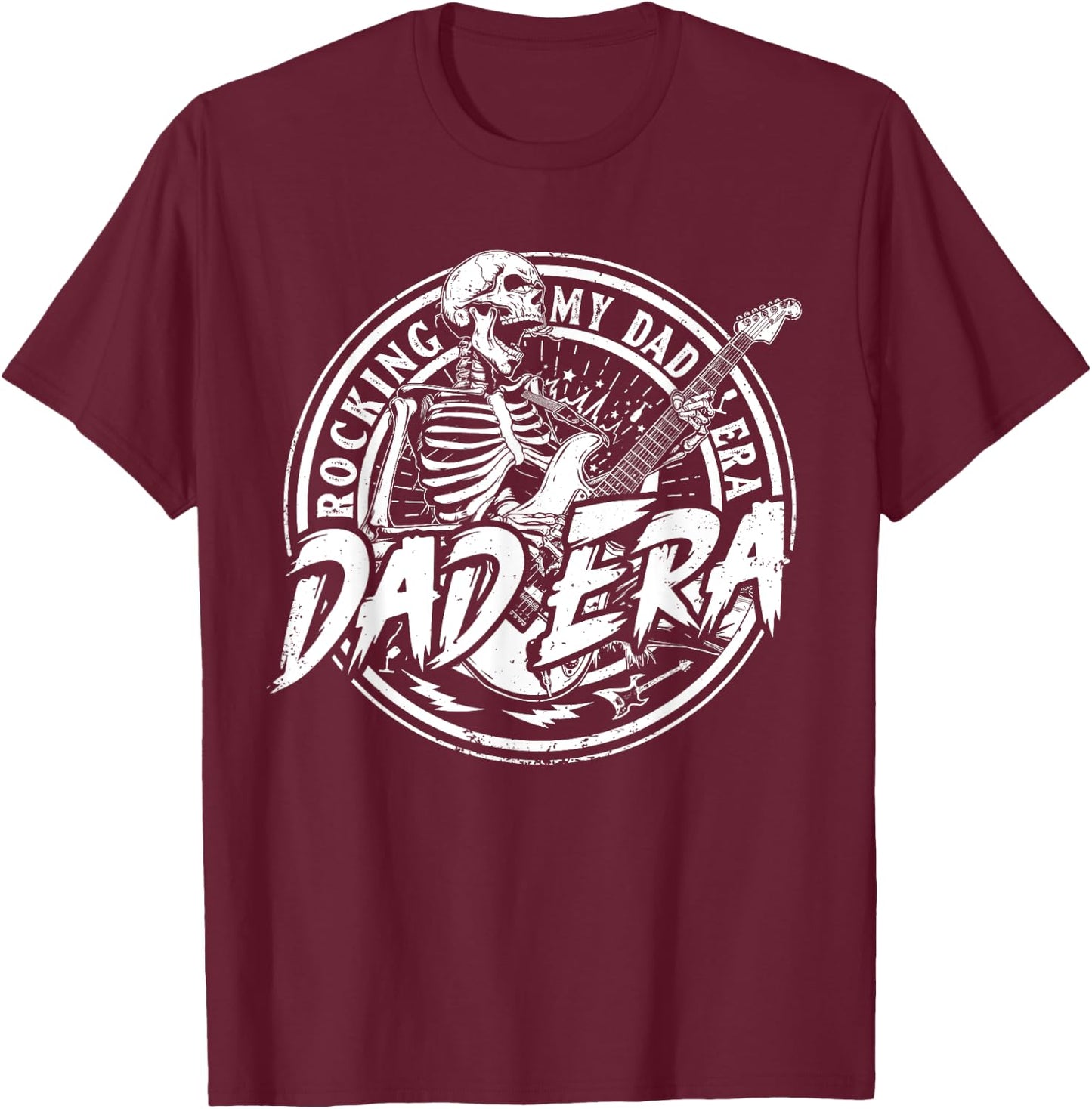 Rocking My Dad Era Funny Dad Father Daddy Era For T-Shirt - T-Shirt | Maroon