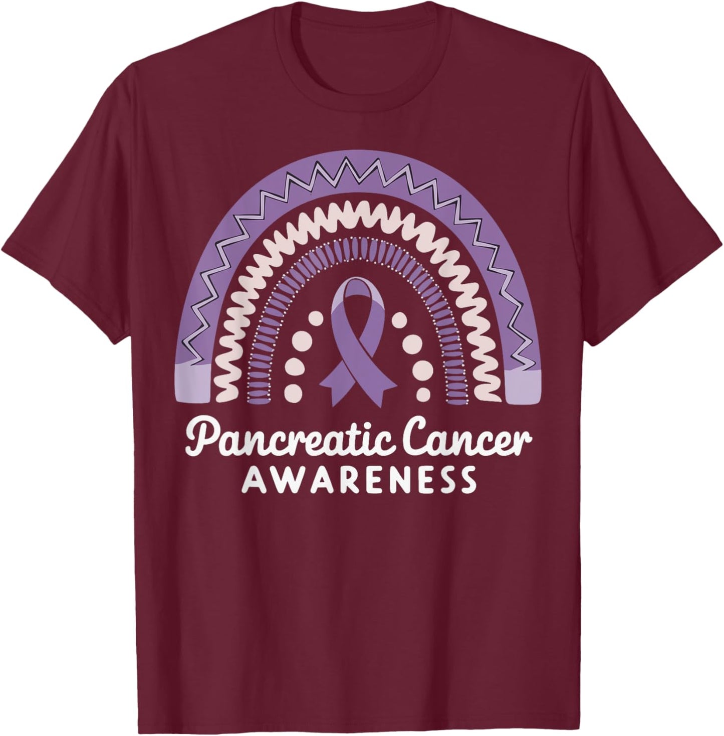 Pancreatic Cancer Awareness T-Shirt - T-Shirt | Maroon