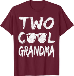 Grandma Of The Birthday Boy Two Cool 2nd Bday Family T-Shirt - T-Shirt | Maroon
