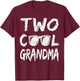 Grandma Of The Birthday Boy Two Cool 2nd Bday Family T-Shirt - T-Shirt | Maroon