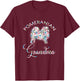 Pomeranian Grandma Pomeranian T-Shirt - T-Shirt | Maroon