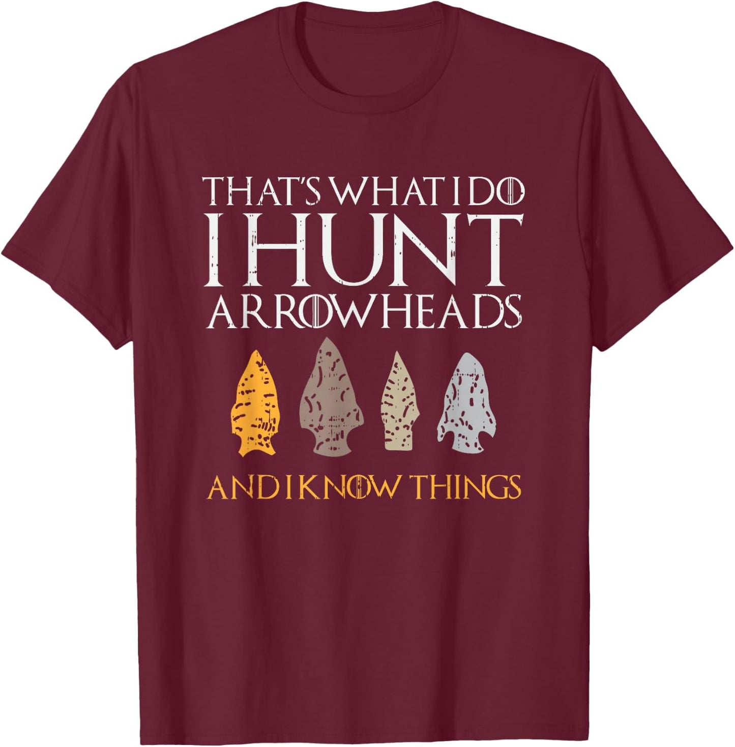 Arrowhead Hunting, Arrowhead, Arrowhead Hunter T-Shirt - T-Shirt | Maroon