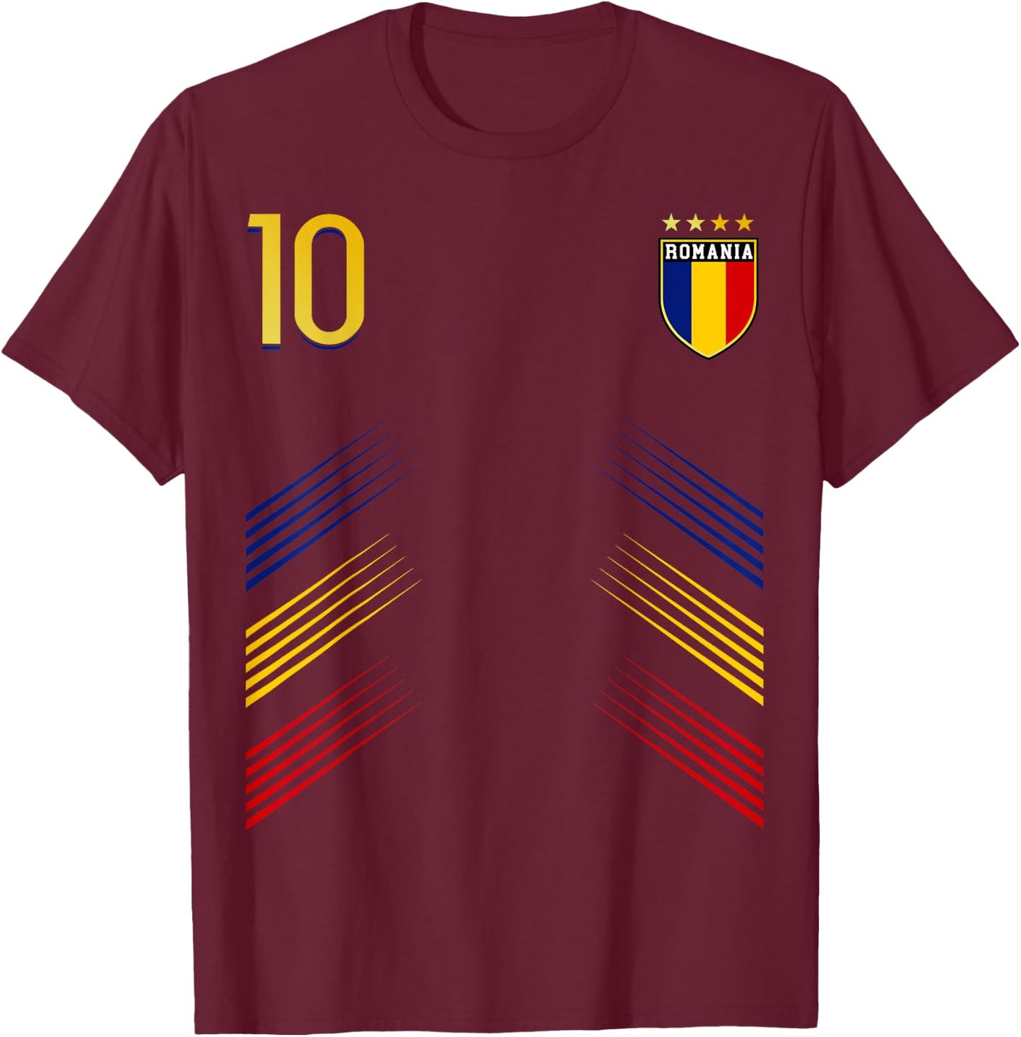 Romania Flag Romanian Pride Lovers T-Shirt - T-Shirt | Maroon