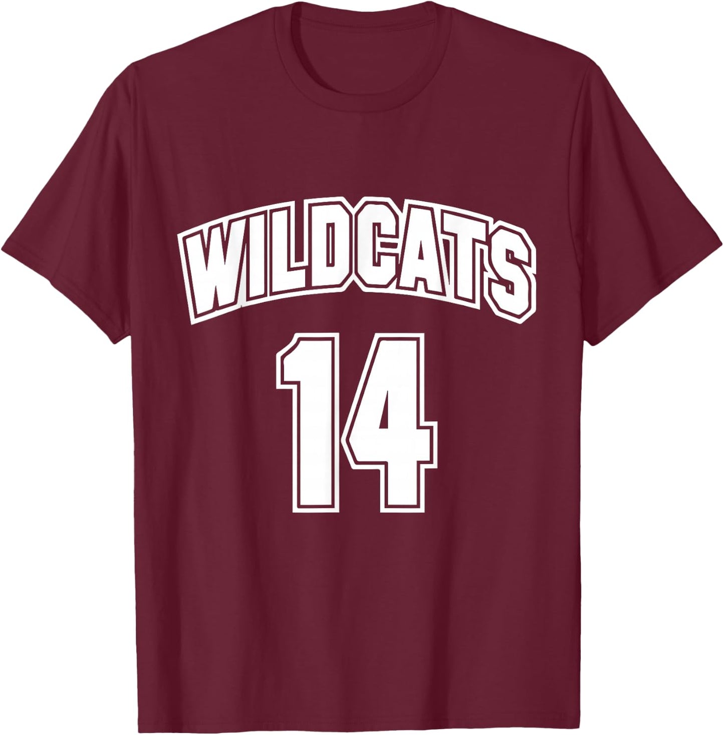 Wildcats 14 Jersey T-Shirt - T-Shirt | Maroon