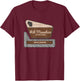 Rib Mountain State Park Wisconsin Welcome Sign Vacation T-Shirt - T-Shirt | Maroon