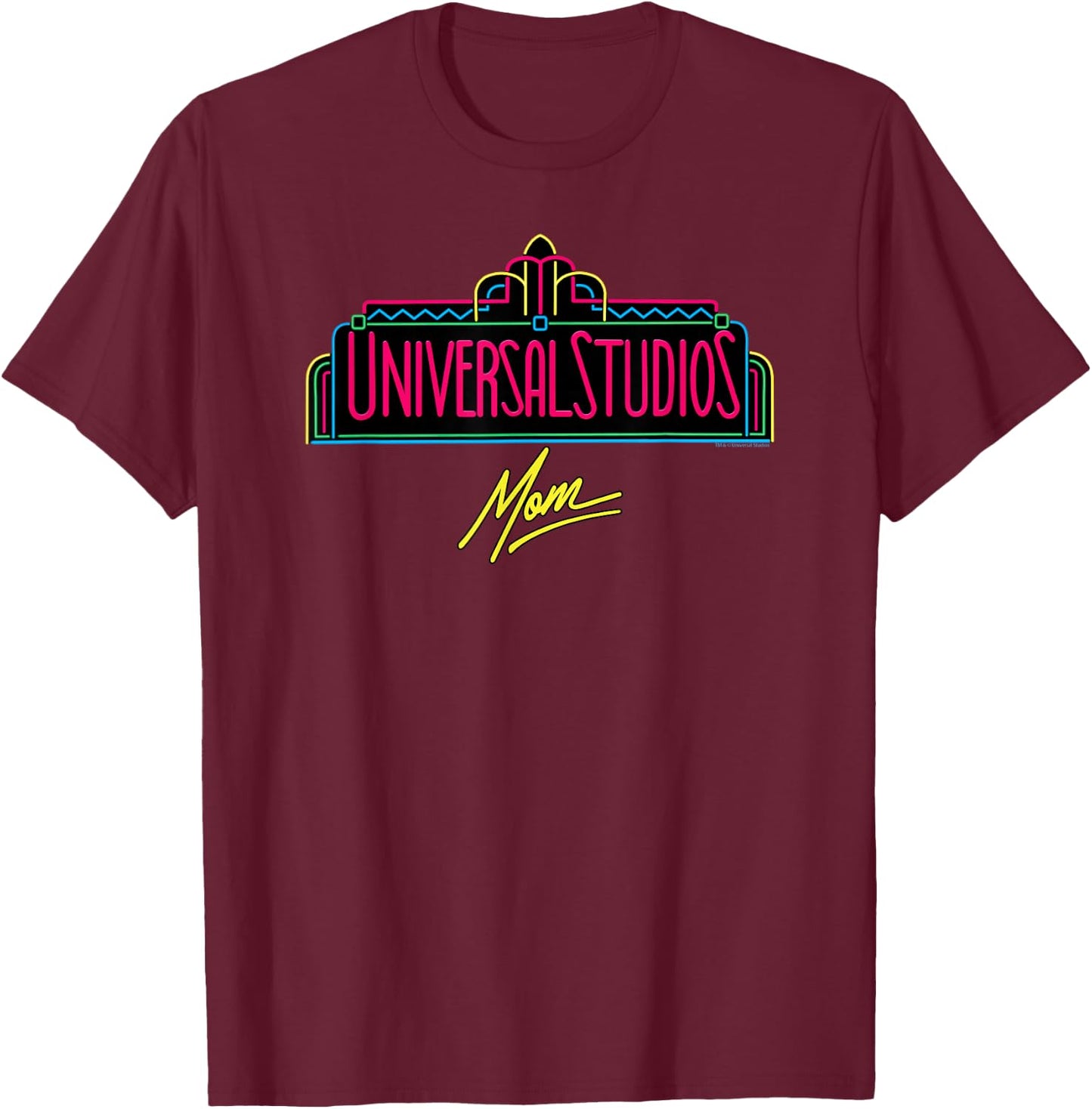 Universal Studios Marquee Mom T-Shirt - T-Shirt | Maroon