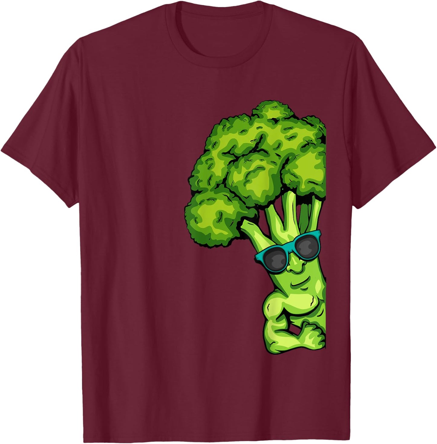 Broccoli Lover Healthy Vegetables Gym Fitness Bodybuilding T-Shirt - T-Shirt | Maroon