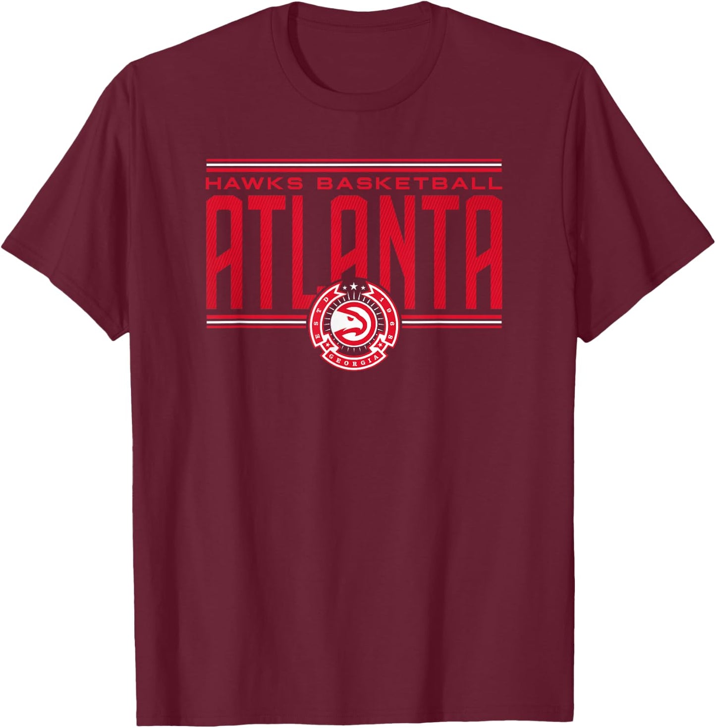 NBA Atlanta Hawks City Pride T-Shirt - T-Shirt | Maroon
