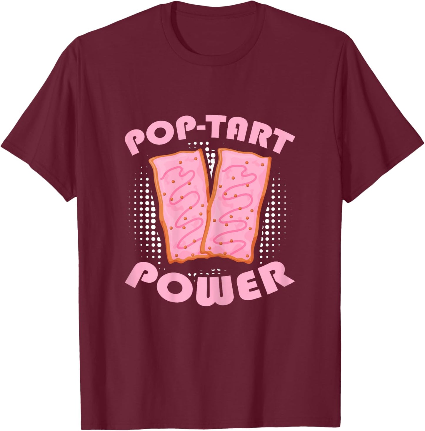 Pop-Tart Power Gym Workout Frosted Toaster Pastry T-Shirt - T-Shirt | Maroon