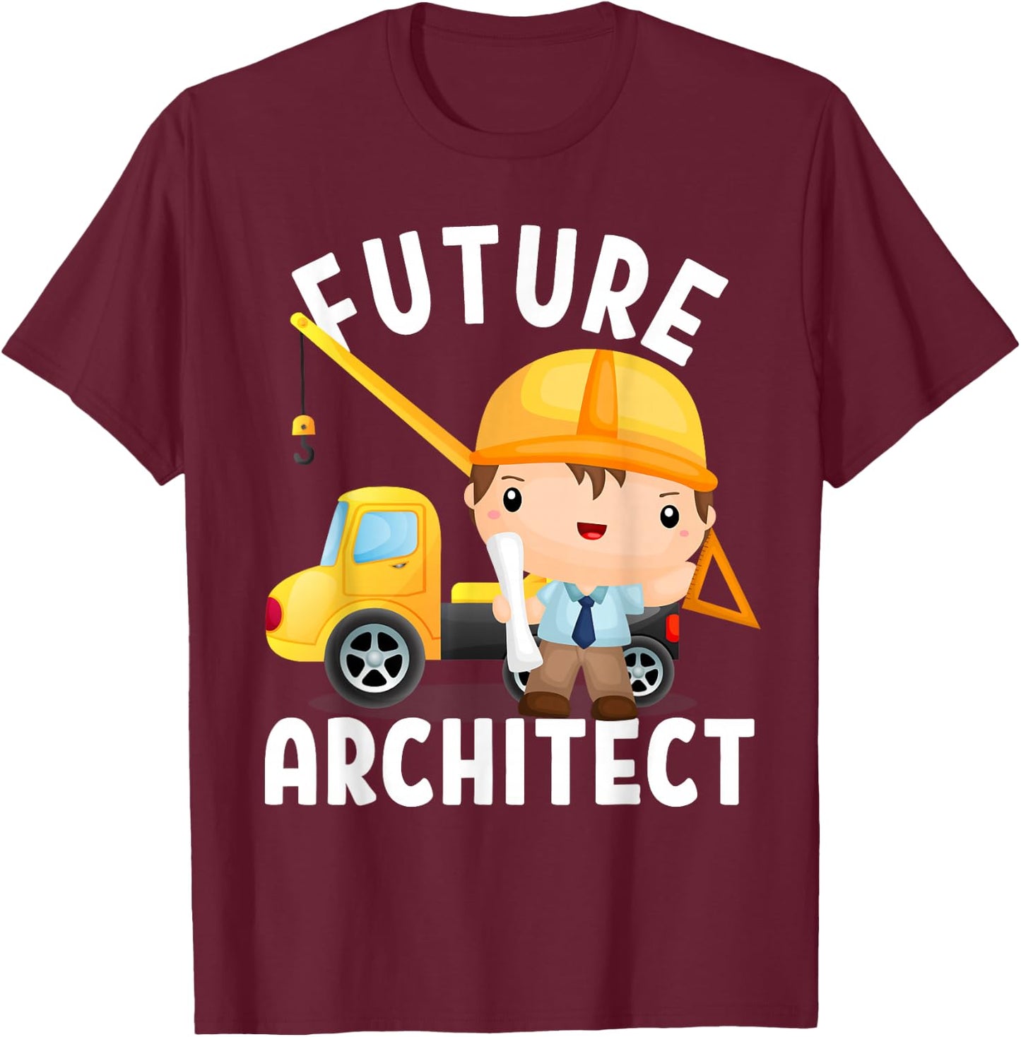 Future Architect Costume for Toddler Adults & Kids T-Shirt - T-Shirt | Maroon